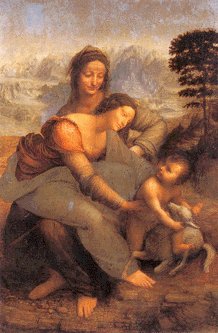 Leonardo da Vinchi: Szent Anna harmadmagával (1508-1510) 